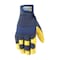 Wells Lamont Wells Lamont HydraHyde Men's Water Resistant Work Gloves Blue/Yellow L 1 pair 3207L - alternate 1